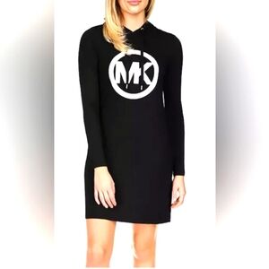 Michael Kors Circle Logo Hoodie Dress Size XL NWT